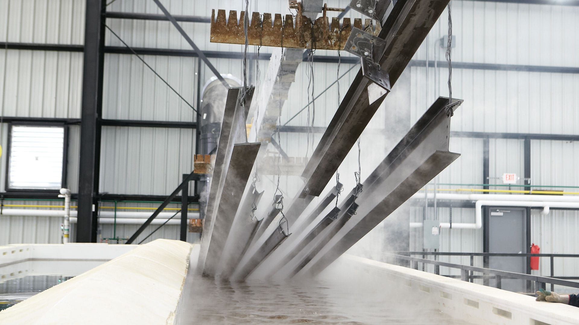 Hot-dip galvanising process