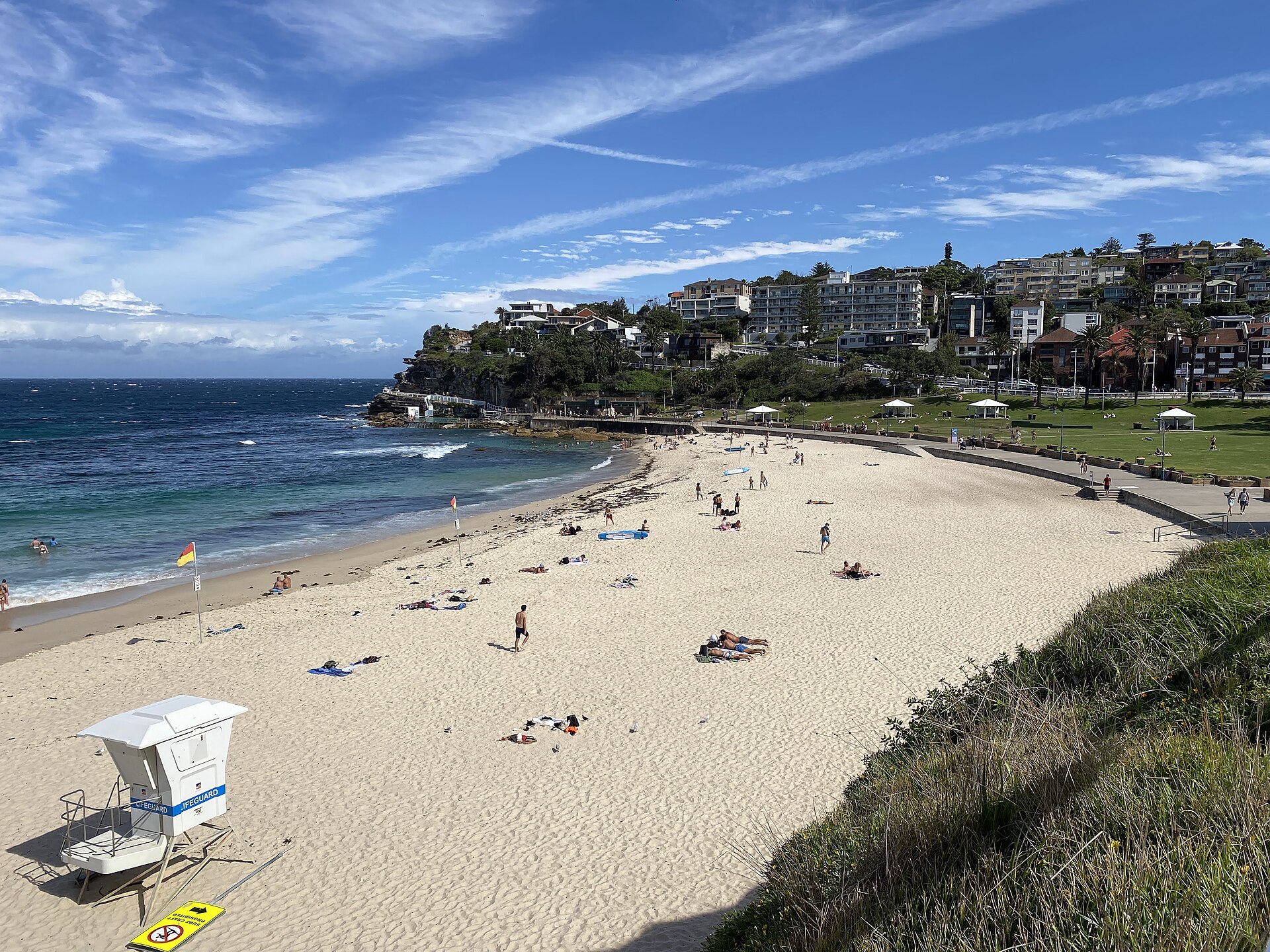 Bronte Beach and surrounding headland in the Waverley Council area, Sydney