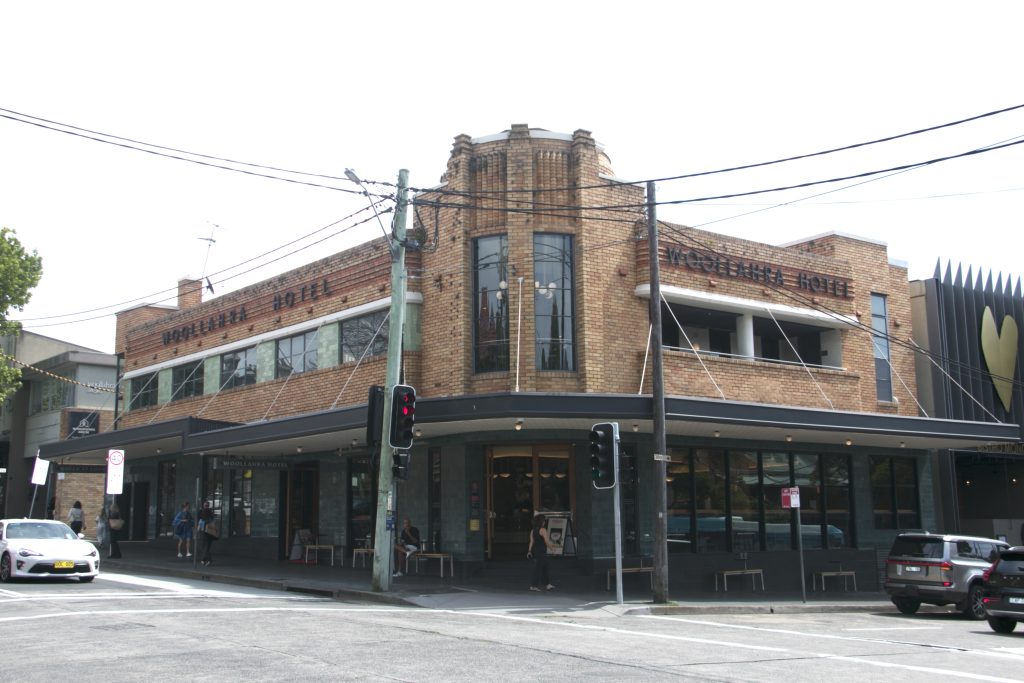 Woollahra Hotel heritage corner street awning